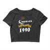 queens are born in 1990 Crop Top