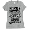 This Guy Is Taken By A Super Sexy April Girlfriend Ladies Fitted T-Shirt