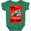 vintage tt race poster, ideal gift or birthday present Baby Bodysuit