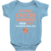 i wear peach for some special to me Baby Bodysuit