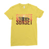 Sunset Ladies Fitted T-Shirt