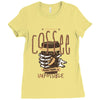 with enough coffee, everything is possible Ladies Fitted T-Shirt