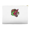 pink punk wolf Accessory Pouches