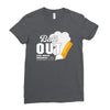 Butt Out Lung Cancer Awareness Ladies Fitted T-Shirt
