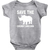 chubby unicorn Baby Bodysuit