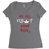 stephen we all float down here movie scene baloon Women's Triblend Scoop T-shirt