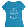 geek life Women's Triblend Scoop T-shirt