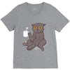 catffeinated V-Neck Tee
