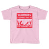 warning if zombies chase us i'm tripping you Toddler T-shirt