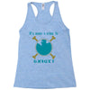 IT'S NEVER A CRIME TO EXIST Franky  One Piece Racerback Tank