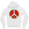 watermelon peace sign Zipper Hoodie