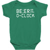 beer o'clock   mens funny Baby Bodysuit