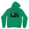 christmas dogs and paws Unisex Hoodie