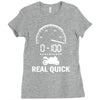 0 100 real quick Ladies Fitted T-Shirt
