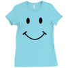 smiley face funny t shirt be happy love smile tee s 3xl Ladies Fitted T-Shirt