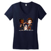 high five Women's V-Neck T-Shirt