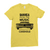 driver picks the music passenger shuts his cakehole Ladies Fitted T-Shirt