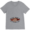 October Peeking Out Baby Boy V-Neck Tee