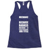 badass mechanic Racerback Tank