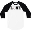 love baseball 3/4 Sleeve Shirt