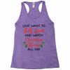 i just want to bake stuff and watch christmas movies all day Racerback Tank