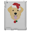 golden retriever dog with red santa's hat iPad 3 and 4 Case