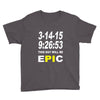 pi day 2015 pie math Youth Tee