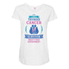 I am a Thyroid Cancer Survivor - What's Your Superpower? Maternity Scoop Neck T-shirt