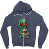hooks tattoo Zipper Hoodie