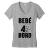 bebe a bord Women's V-Neck T-Shirt