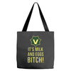 milk and eggs Tote Bags