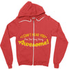 can't hear you too busy being awesome Zipper Hoodie