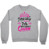Celebrating With the 7th Birthday Queen Crewneck Sweatshirt