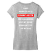 i was going to be a trump voter for halloween but my head wouldn't fit Women's V-Neck T-Shirt