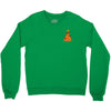 pizza christmas tree pocket Crewneck Sweatshirt