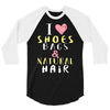 shoes bags natural hair 3/4 Sleeve Shirt