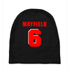 baker mayfield new jersey number Baby Beanies