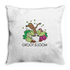 groot of the loom Throw Pillow