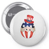 4th of July Peeking Baby Inside Egg Pin-back button