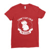 I Don't Eat Cock I'm Vegan Ladies Fitted T-Shirt