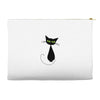 black cat idiot Accessory Pouches