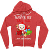 baby 1st christmas Zipper Hoodie