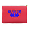 world greatest dad Accessory Pouches