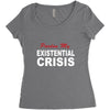 existential crisis Women's Triblend Scoop T-shirt