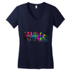 jake paulers colorful Women's V-Neck T-Shirt