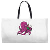 purple octopus playing the bagpipes Weekender Totes
