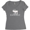 christmas gift elkaholic Women's Triblend Scoop T-shirt