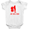 job well done batle royal gaming Baby Bodysuit