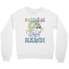 unicorns are born in march cute unicorn Crewneck Sweatshirt