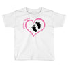 Baby Girl with Heart Any Name Customized Toddler T-shirt